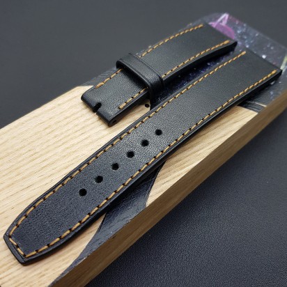 Ремешок черного цвета от RemenMaster для часов 20 мм артикул RM011-20-18