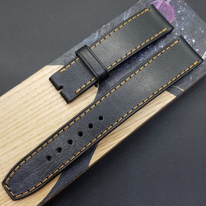 Ремешок черного цвета от RemenMaster для часов 20 мм артикул RM011-20-18