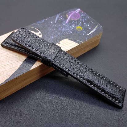 Ремешок черного цвета от RemenMaster для часов 22 мм артикул RM014-22-20