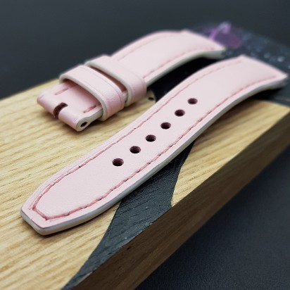Ремешок нежно-розового цвета от RemenMaster для часов 18 мм артикул RM021-18-16