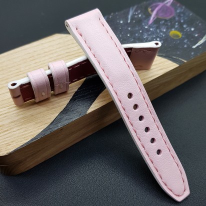 Ремешок нежно-розового цвета от RemenMaster для часов 18 мм артикул RM021-18-16