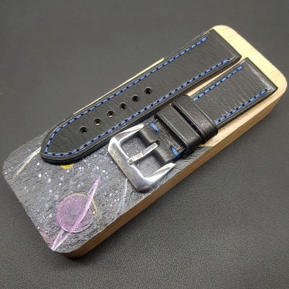 Авторский кожаный ремешок ручной работы для часов Luminor Panerai 24 мм M190-24