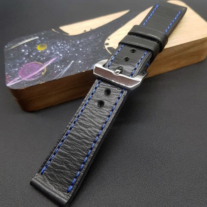 Авторский кожаный ремешок ручной работы для часов Luminor Panerai 24 мм M190-24