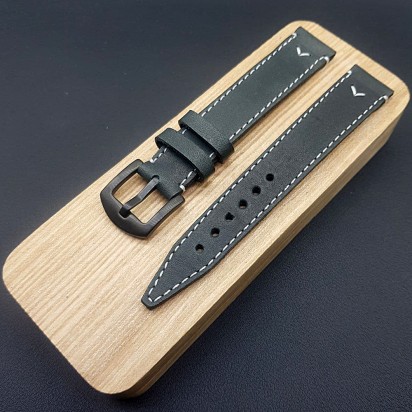 Кожаный ремешок ручной работы для часов 18 мм M241-18-16