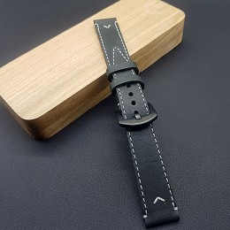 Кожаный ремешок ручной работы для часов 18 мм M241-18-16