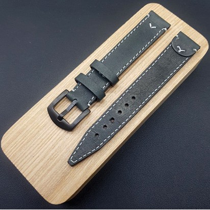 Кожаный ремешок ручной работы для часов 18 мм M241-18-16