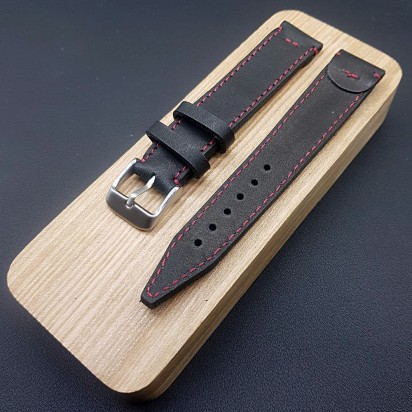 Кожаный ремешок ручной работы для часов 18 мм M242-18-16