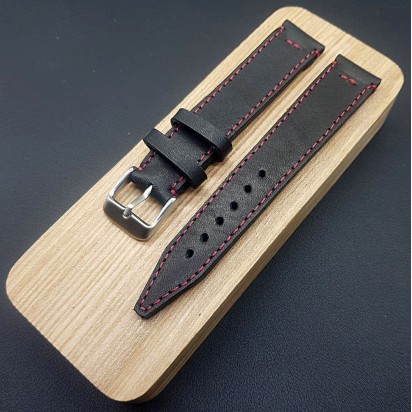 Кожаный ремешок ручной работы для часов 18 мм M242-18-16