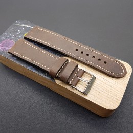 Кожаный ремешок RemenMaster цвет темно-коричневый для часов 22 мм M270-22-20