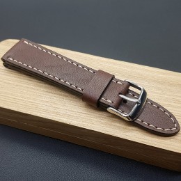 Кожаный ремешок RemenMaster коричневого цвета для часов 22 мм RB033-22-20