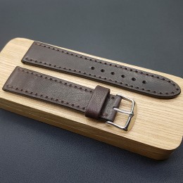 Кожаный ремешок RemenMaster коричневого цвета для часов 22 мм RB034-22-20