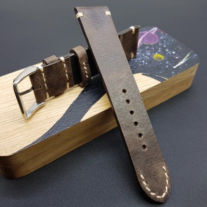 Ремешок коричневого цвета от RemenMaster для часов 22 мм артикул M280-22-20