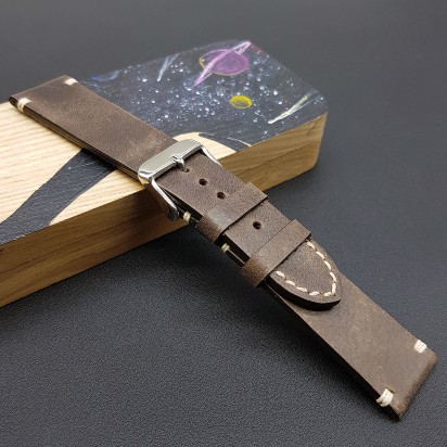 Ремешок коричневого цвета от RemenMaster для часов 22 мм артикул M280-22-20