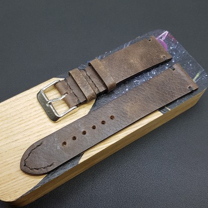 Ремешок коричневого цвета от RemenMaster для часов 22 мм артикул M281-22-20