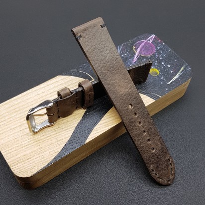 Ремешок коричневого цвета от RemenMaster для часов 22 мм артикул M281-22-20