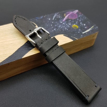 Ремешок черного цвета от RemenMaster для часов 18 мм артикул M285-18-16