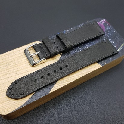 Ремешок черного цвета от RemenMaster для часов 18 мм артикул M285-18-16