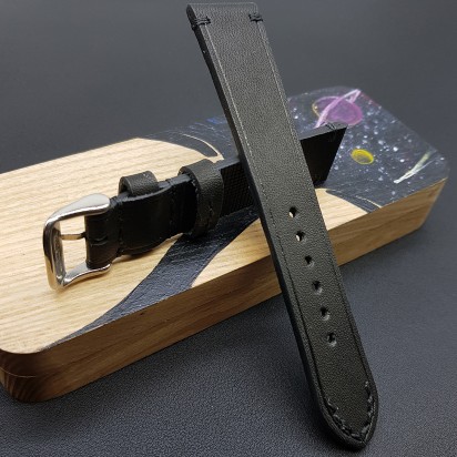 Ремешок черного цвета от RemenMaster для часов 18 мм артикул M285-18-16