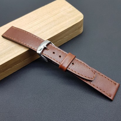 Кожаный коричневый ремешок RemenMaster для часов 20 мм артикул M274-20-18