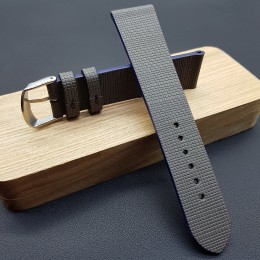 Ремешок ручной работы серого цвета от REMENMASTER для часов 22 мм артикул M094-22-20