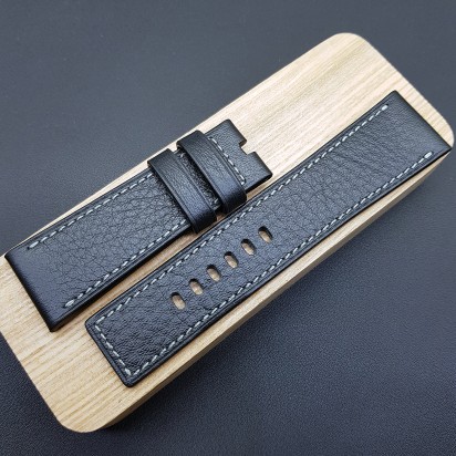 Ремешок чёрного цвета от RemenMaster для часов 27 мм артикул M123-27-24