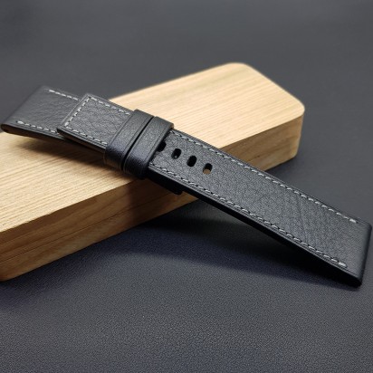 Ремешок чёрного цвета от RemenMaster для часов 27 мм артикул M123-27-24