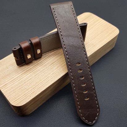 Ремешок коричневого цвета от RemenMaster для часов 24 мм артикул M166-24-22