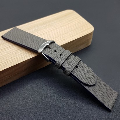 Ремешок ручной работы серого цвета от REMENMASTER для часов 22 мм артикул M260-22-20