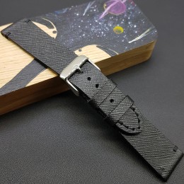 Ремешок черного цвета от RemenMaster для часов 22 мм артикул M289-22-20