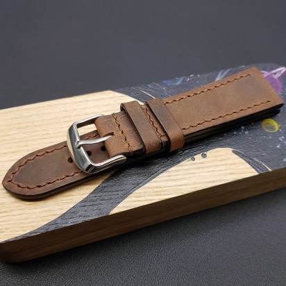 Ремешок коричневого цвета от RemenMaster для часов 20 мм артикул M292-20-18