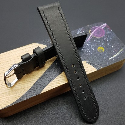 Ремешок черного цвета от RemenMaster для часов 22 мм артикул M293-22-20