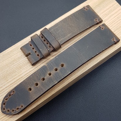 Ремешок из кожи с пулл-ап эффектом от RemenMaster для часов 20 мм артикул M295-20-18