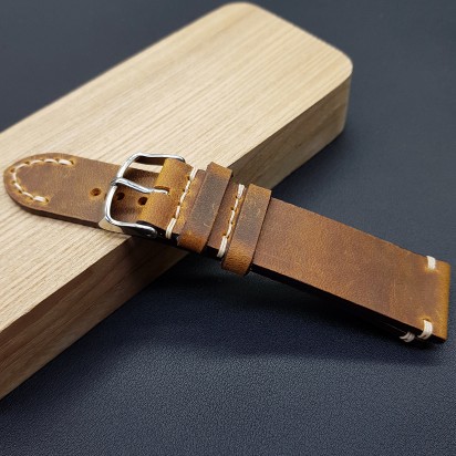 Ремешок из натуральной кожи RemenMaster для часов 22 мм артикул M301-22-20