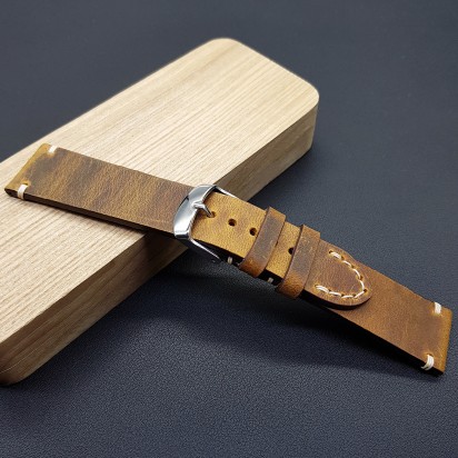 Ремешок из натуральной кожи RemenMaster для часов 22 мм артикул M301-22-20